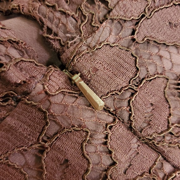 Banana Republic Womens Floral Lace Maxi Dress Size 4 Party Wedding Formal - Picture 9 of 12